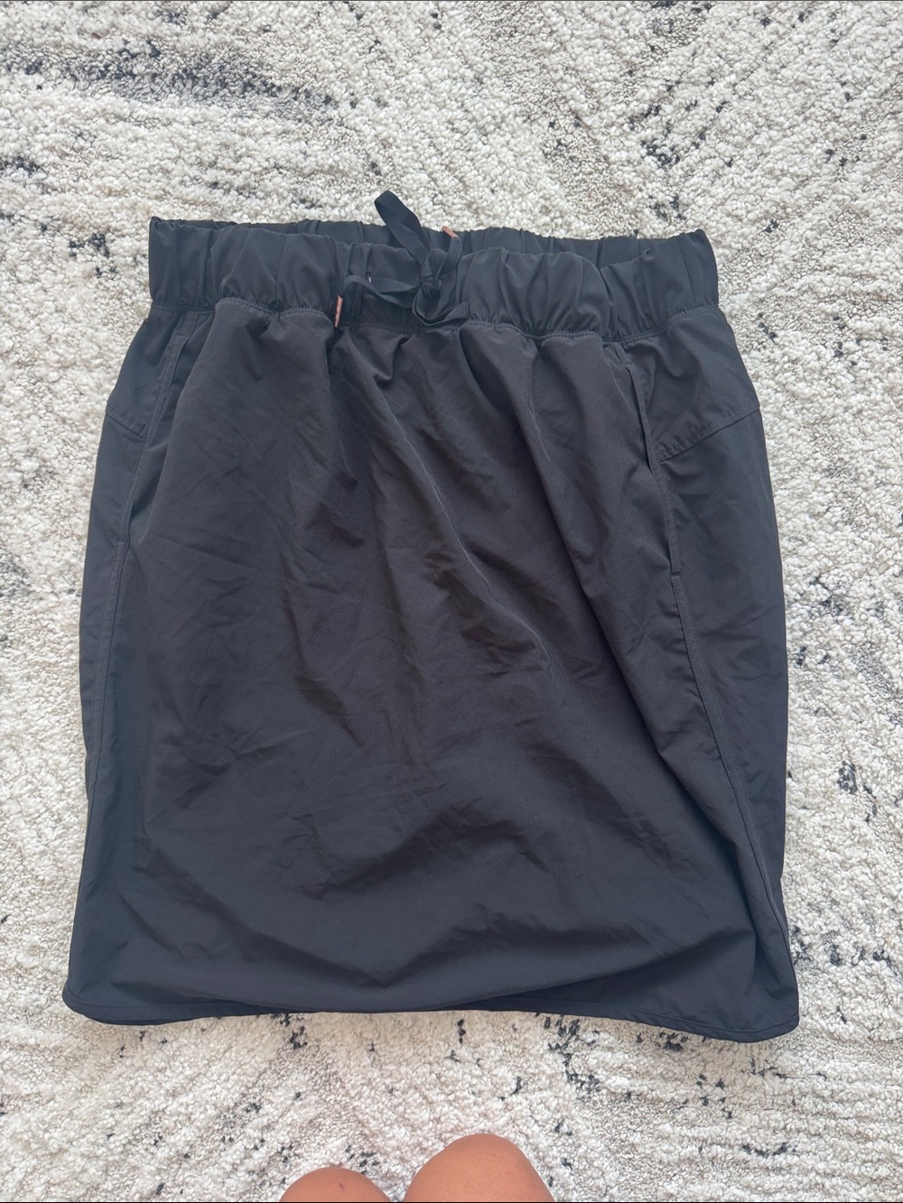 Calia Black Casual Elastic Waist Skirt
